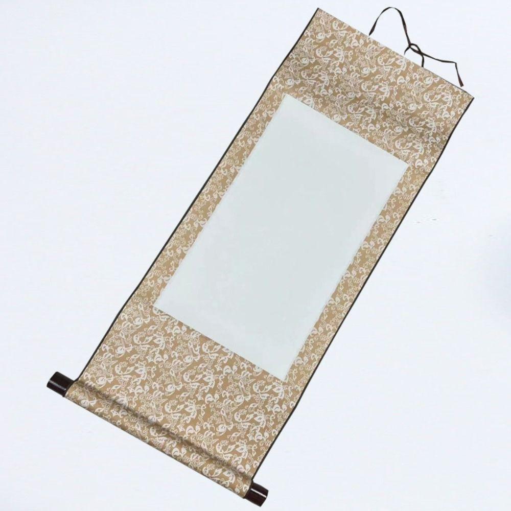 Gifts Rice paper Calligraphy Mounting Blank Hanging Scroll Painting Scroll Drawing Canvas Scrolls