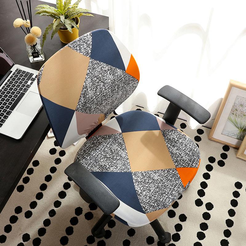 1 комплект Без подлокотников Пылезащитный Эластичный Спандекс Высокоэластичный Чехол для Компьютерного Кресла Съемные Универсальные Накидки для Кресла