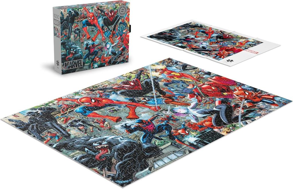 Пазл Buffalo Games Silver Select Marvel для взрослых. Сложный пазл, идеально подходящий для игровых вечеров. Готовый x - - - Паучий мир - 1000 деталей -