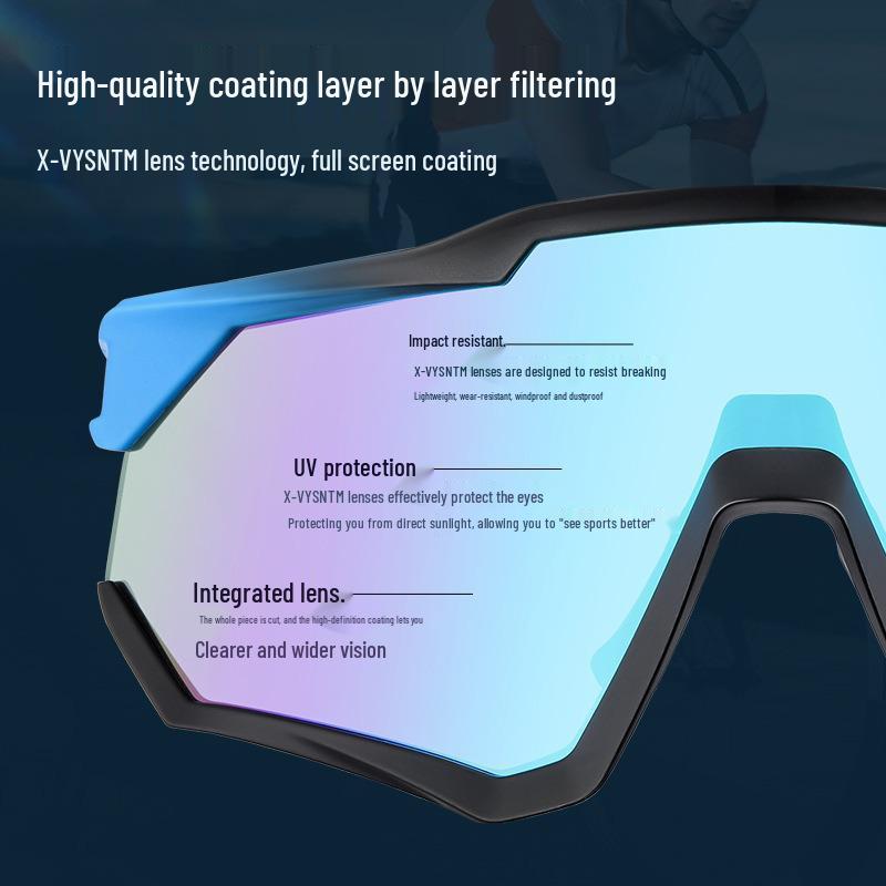 Unisex Outdoor Cycling Goggles: Windproof, Sandproof, Large Frame, Stylish Sunglasses