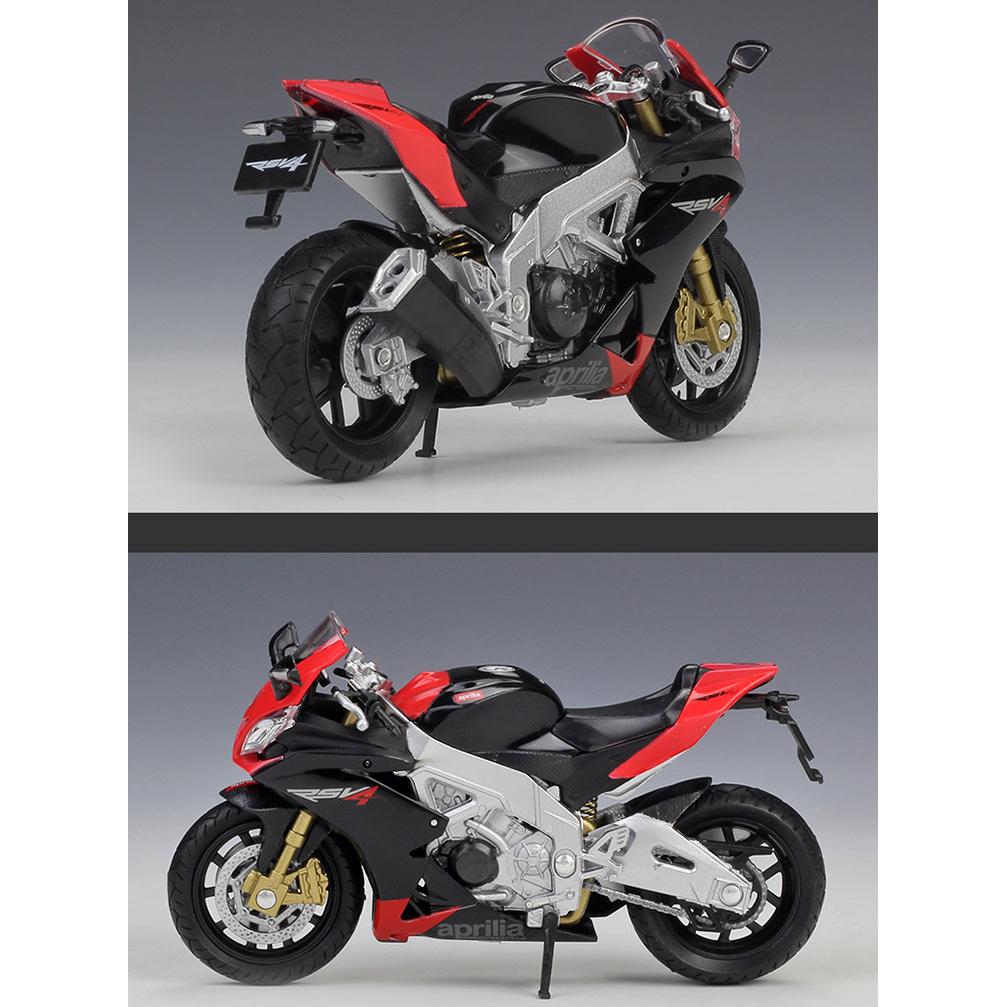 Масштаб 1/18 Welly Aprilia RSV 4, заводская модель мотоцикла из сплава, литье под давлением, металлические игрушечные транспортные средства, модель мотоцикла, коллекция высокой имитации, детские подарки