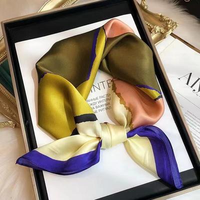 1PCS New Pony 70 Silk Scarf Spring and Summer Women's Scarf Tie Bag Headband Silk Scarf