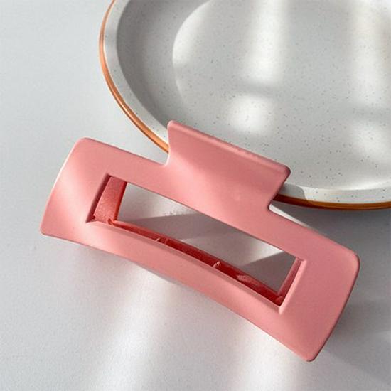 Кремовые матовые корейские заколки для волос: Большой зажим для акул для женщин - Аксессуары для ванны и затылка