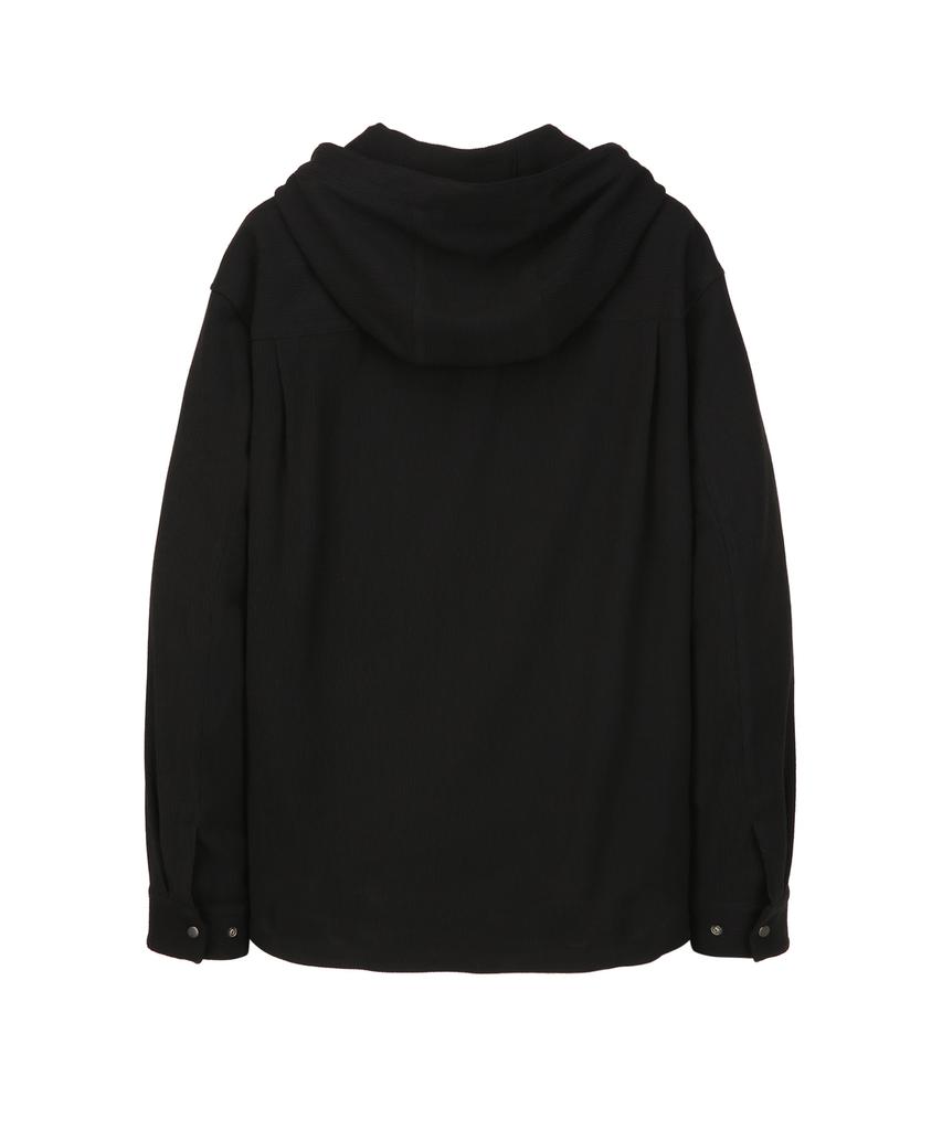 Jillstuart Newyork Men [Pleats] Pleats Series Zip-Up Hoodie - Black (Jnju6B505Bk)