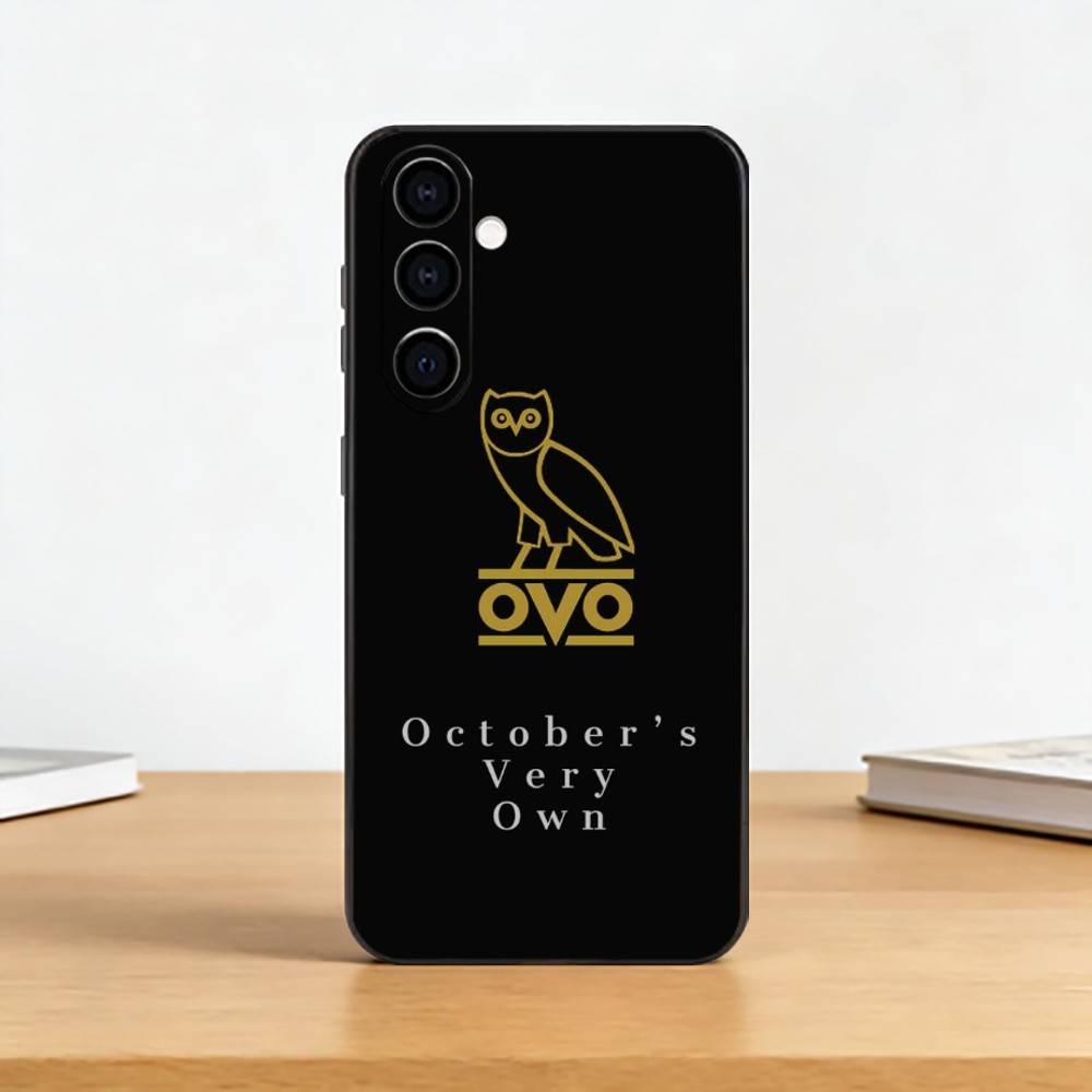 D-Drake OvO O-OWL Чехол для телефона Черный Силиконовый Мягкий Для Samsung Galaxy A73,A72,A71,A70,A53,A52,A51