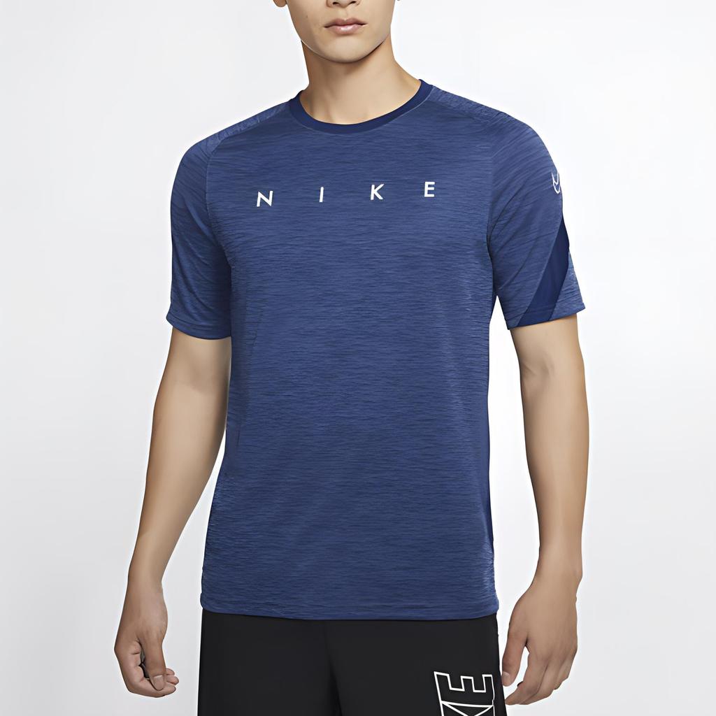 Nike Футболка с коротким рукавом и графическим принтом Dri-Fit Academy, мужские топы, темно-синего цвета CK5538-492