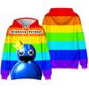 19 Colors Rainbow Friends Cartoon Printed Men Women Hoodies Autumn Casual Pullover Sweats Hoodie Fashion Sweatshirts Hip Hop Sweatshirt Clothes