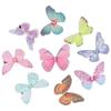 36PCS Two Layers Colorful Butterfly Decor Organza Fancy Butterfly Ornament Butterflies  Wedding