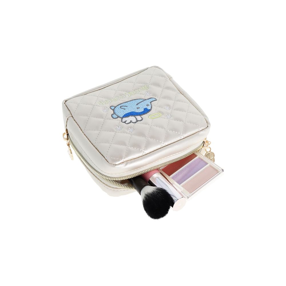 Sun-Star Stationery Tamagotchi Merchandise Pouch, Quilted Fabric, Angel Tamagotchi, Angel White, S2336189