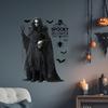 Dark Night Skull Man Horrorible Wall Sticker Halloween Living Room Bar Merchant Holiday Atmosphere Decoration Sticker Posters