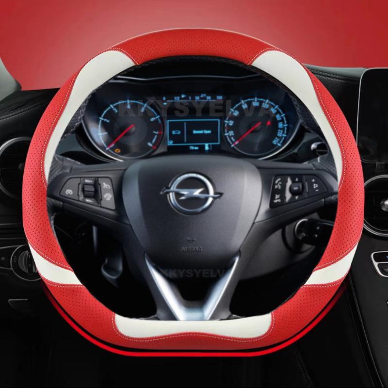 Автомобильный чехол на руль D-образной кожи для Opel Astra 2015-Corsa Combo Mokka 2018-Grandland X Insignia CT