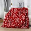 Snowflake Christmas Soft Film Plush Sofa Bed Throwing Cartoon  Blankets Modern Flannel Blanket Cover Gedruckt Bettdecke Geschenk