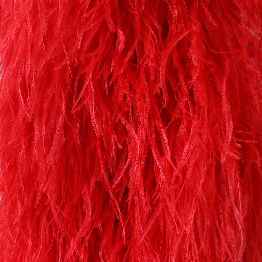 DIY 1 3 6 10 20Ply Natural Ostrich Feathers Boa 2 Meter Fluffy Ostrich feather Shawl for Wedding Party Dress Sewing Decoration Scarf