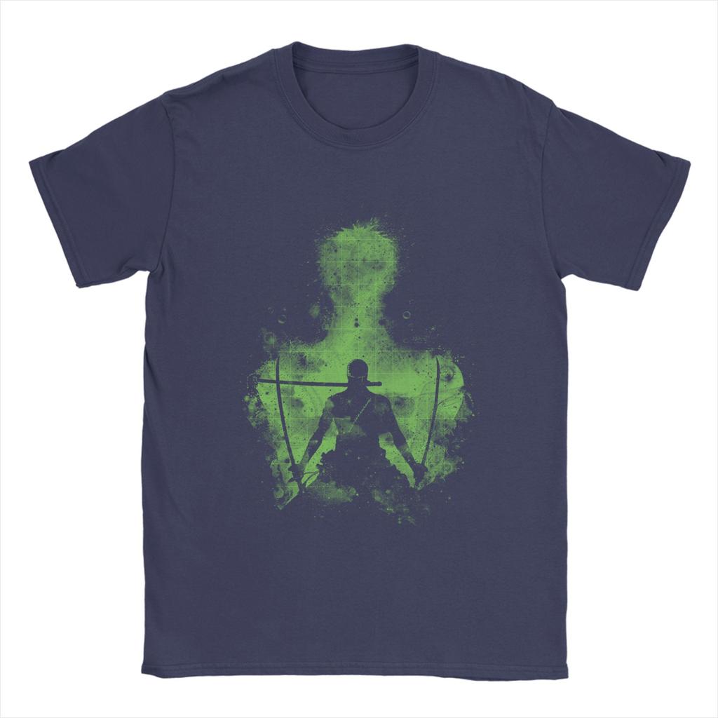 Men Ones Pieces Zoro T Shirt Manga Anime 100 Cotton Clothes Awesome Short Sleeve Round Collar Tees Birthday Present TShirt