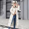 Down Padded Jacket Women's Long Parkas Winter Clothing Korean Slim Over-the-knee Thickened Down Jacket Cotton Jacket