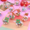 Cute Mini Christmas Eraser Kawaii Cartoon Christmas Ball Snowman Santa Pencil Erasers