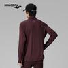 SAUCONY Мужской топ с полумолнией и длинным рукавом из смесовой шерсти