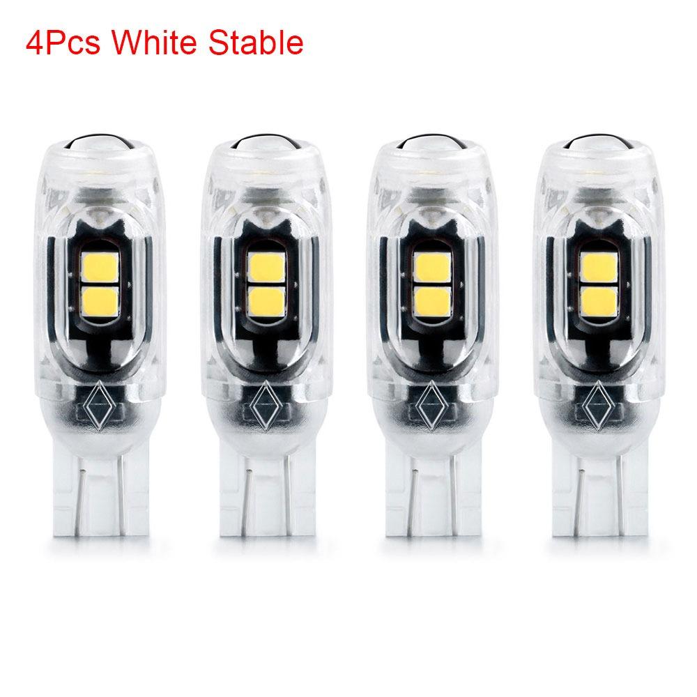 1/4Pcs 3030 5SMD Auto License Plate Light Car Parking Lights Instrument Lamp T10 W5W LED Bulbs