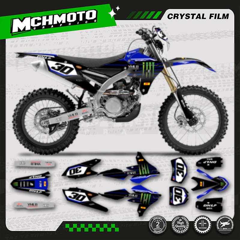 MCHMFG Team Graphics Decal Stickers For YAMAHA WRF450 2016 2017 2018 YZF450X 2015 2016 2017 2018 Number Name