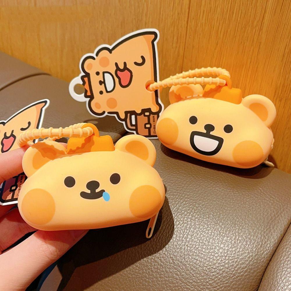 Wallet Mini Silicone Key Bag Key Case Cartoon Earphone Storage Bag Children Girl