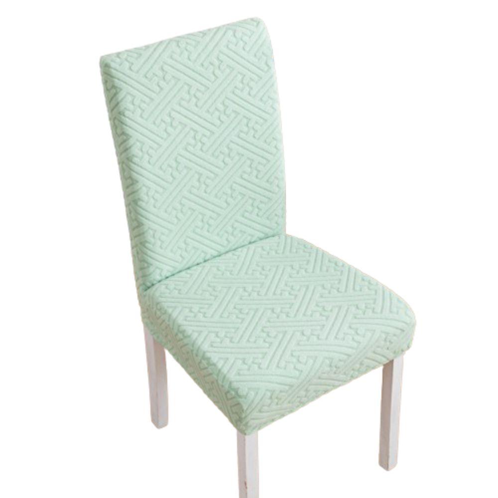 Jacquard Chair Covers Skirt Edge Dining Chair Protector Comfortable Seat Covers Hotel