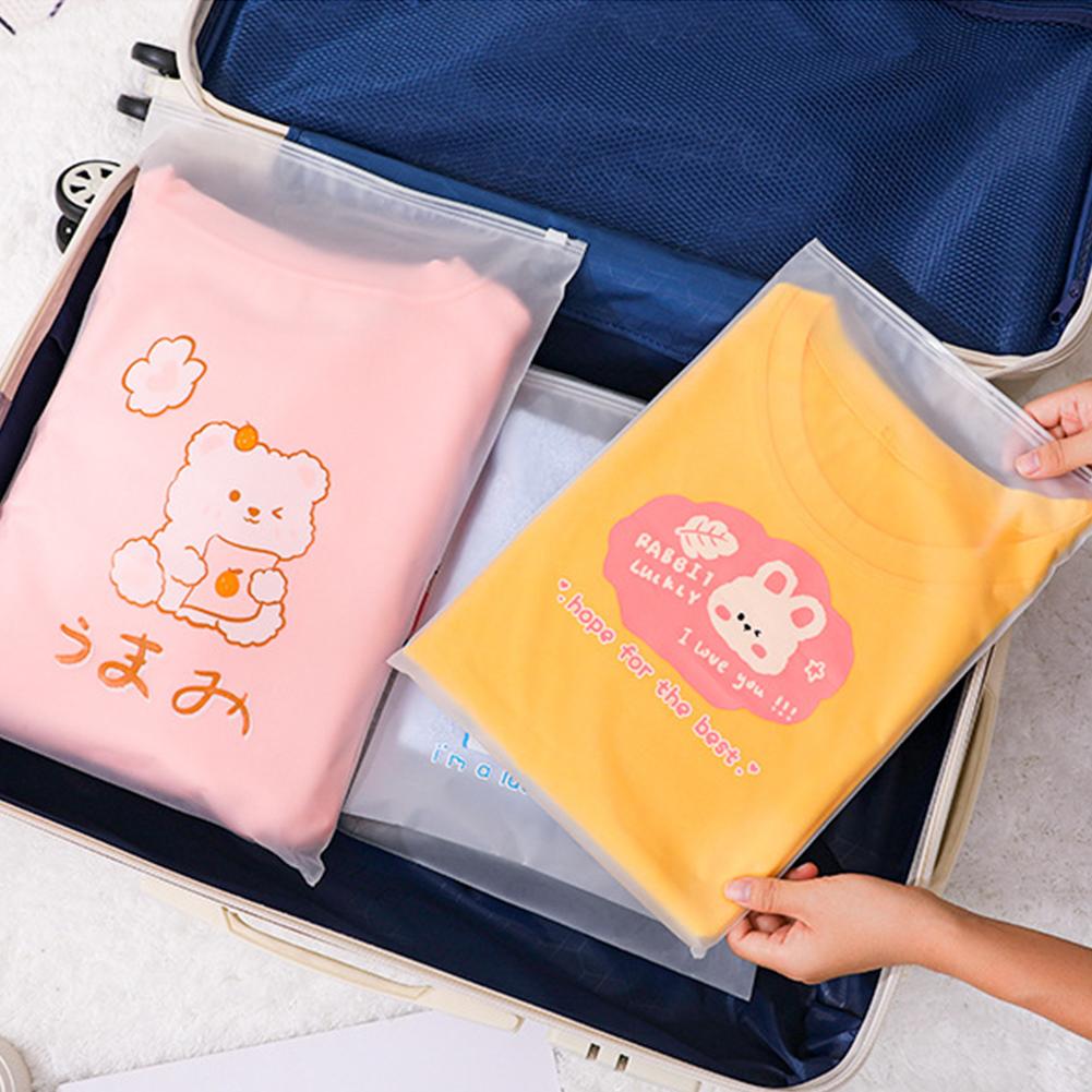 10Pcs Travel Portable Clothes Shoes Storage Waterproof Transparent Drawstring Cosmetic Bag Girl Clear Makeup Bag Organizer