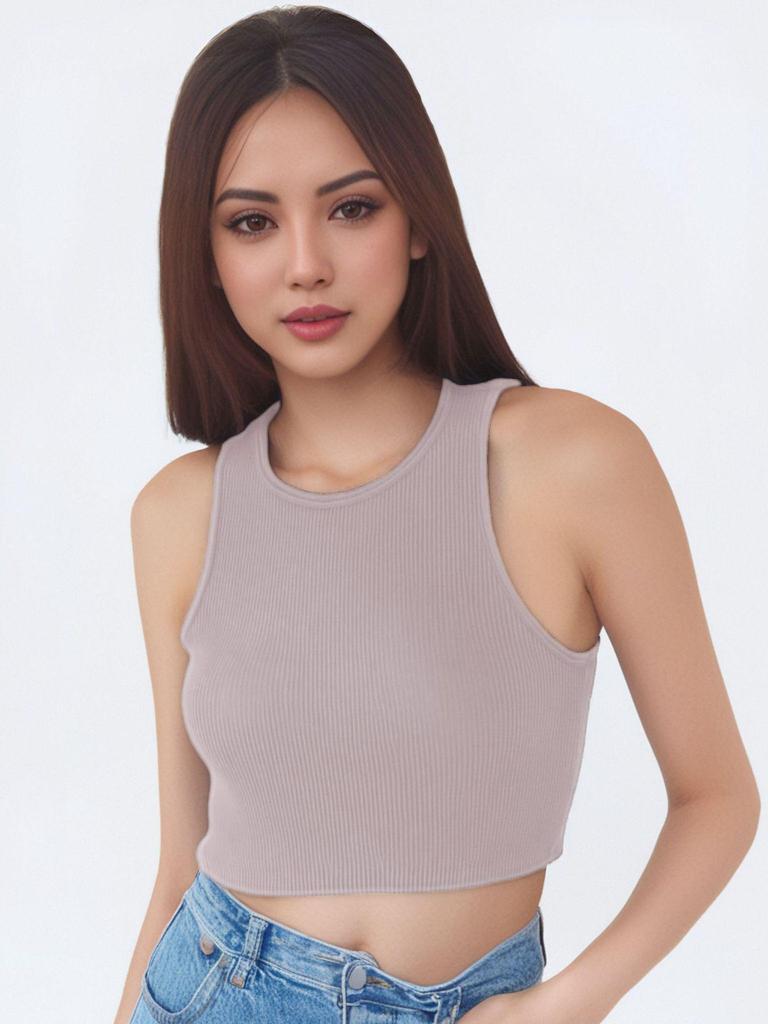 Женский быстросохнущий жилет для йоги без рукавов - закрытый фитнес-топ 