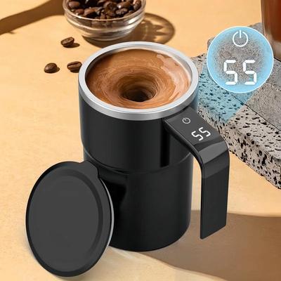 Новая USB перезаряжаемая автоматическая магнитная чашка электрическая кофейная самосмешивающаяся кружка IP67 водонепроницаемая пищевая безопасная 380 мл кофейная кружка для чая