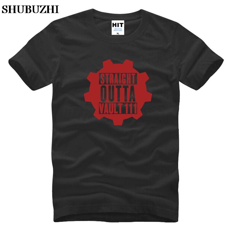 NWA T Shirt Men Fashion Casual Straight Outta Vault 111 T Shirt Short Sleeve Cotton Hip Hop Tshirt Tops Harajuku Hipster
