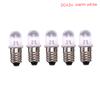 5Pcs E10 Led Bulb Dc 3V 4.5V Instrument Bulb Indicator Bulb Flashlight Bulb