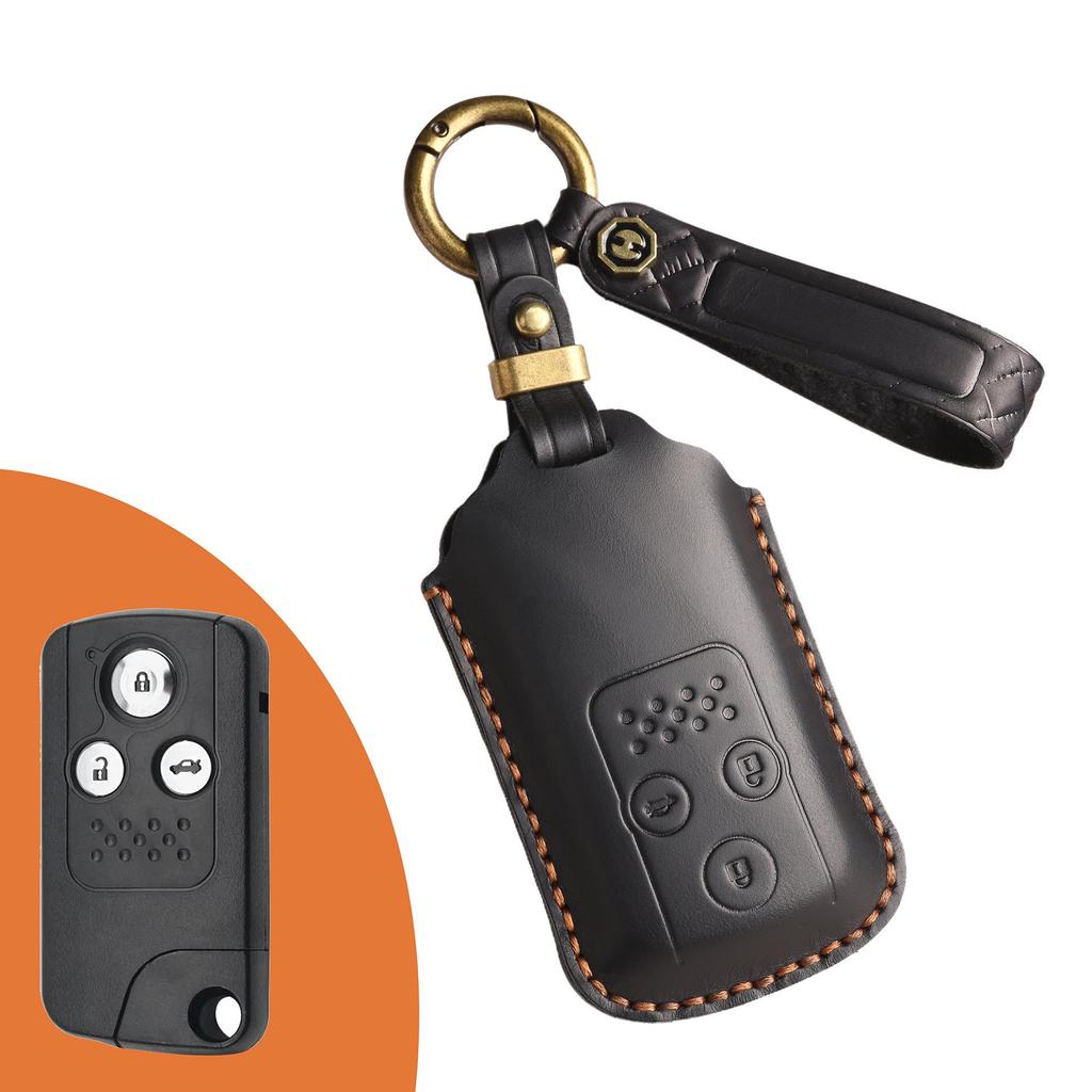 Vintage Leather Key Cover for 2011-2013 Honda Accord