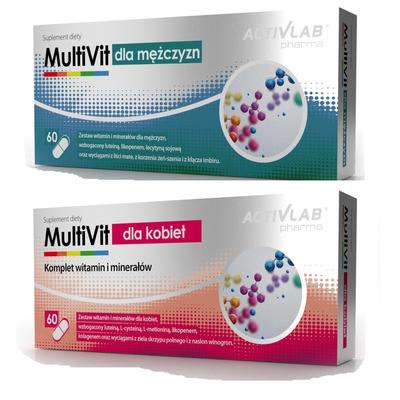 MultiVit для мужчин 60 кап + MultiVit для женщин 60 кап