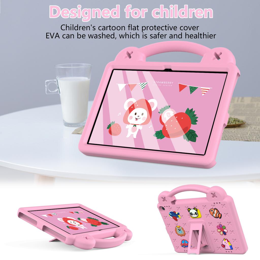 EVA Stand Case for ONN 10.1 Gen3 2022 Model 100071485 Kids Safe Cover DIY Style Tablet Shell With Handle Strap Shockproof Funda