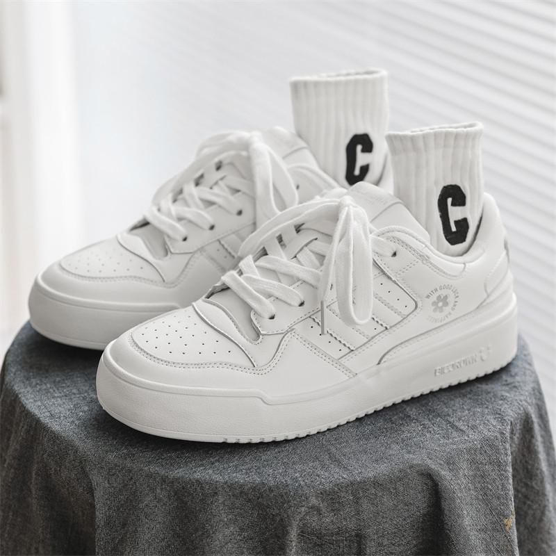 Классические Модные Белые Черные Кроссовки для Мужчин Удобные Нескользящие Кроссовки на Плоской Подошве Мужские Кроссовки на Платформе Повседневные Мужские Кроссовки Basket Homme