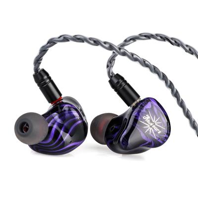 Linsoul Kiwi Ears Quartet Гибридные проводные Hi-Fi наушники 2DD+2BA, Эргономичный дизайн, Со сменным кабелем, 3,5 мм стереоразъем и 0,78 мм 2-контактный разъем, Сбалансированные