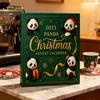 Panda Christmas Advent Calendar 2025 24 Days Countdown Box Unique Panda Figurines Festive Decor for Tree & Animal Lovers