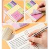 Портативный блокнот-мемопад с клейкими заметками, цветные клейкие индексные закладки для блокнота, планера, офисные и школьные принадлежности