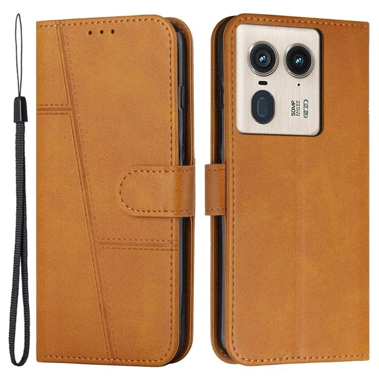 Для Motorola Edge 50 Ultra 5G Moto X50 Ultra 5G чехол из искусственной кожи с текстурой телячьей кожи с подставкой