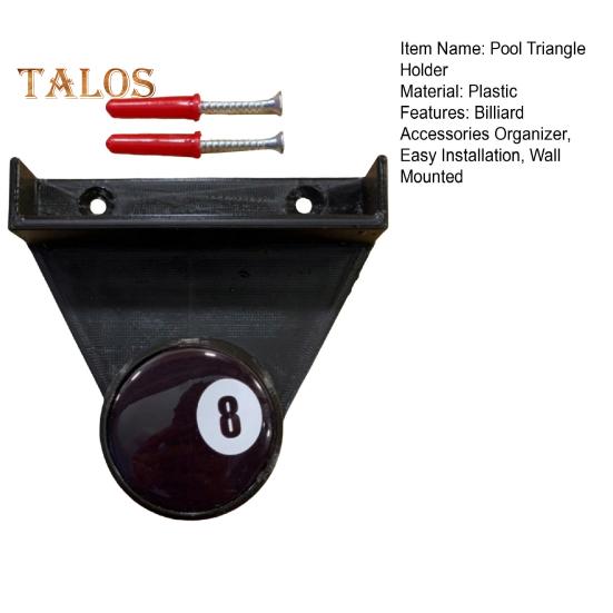 Держатель для бильярдного треугольника, настенное крепление, держатель для бильярдных мелков, 3D-печатные бильярдные принадлежности, органайзер для клуба, бильярдной, бара
