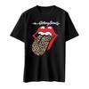 The Rolling Stones Хлопковая футболка унисекс с леопардовым язычком для взрослых