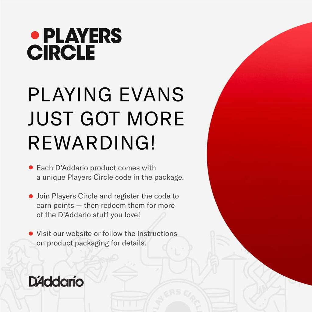 EVANS UV EQ4 Bass Drumhead B16GB4UV 16-inch Tom Hoop