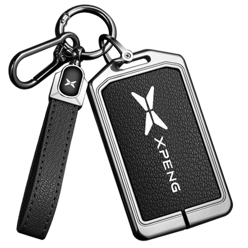 Car Zinc Alloy Leather NFC Card Key Case Cover for  Xpeng P7+ P5 G6 G7 G9 G31 2026 2025 2024 Auto Protector Keychain Accessories