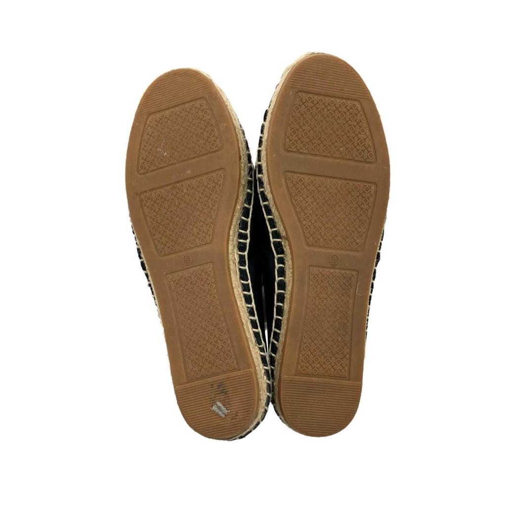 Б/у 186005 Tory Burch эспадрильи 22см Черный Женские