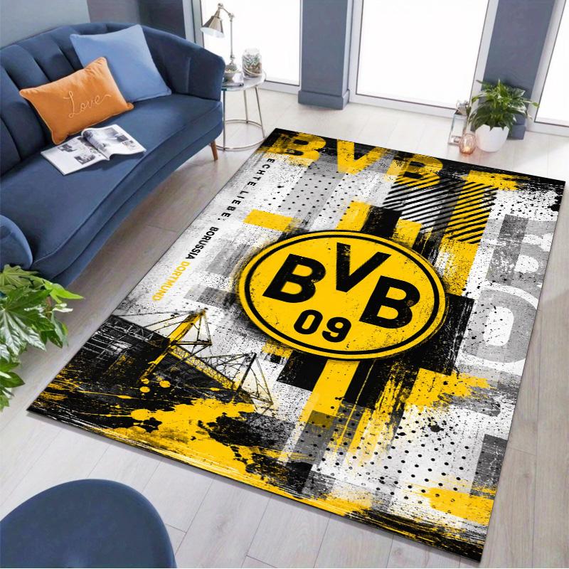 Ковер с граффити BVB 09 Borussia Dortmund, промышленная печать, нескользящий прямоугольный коврик для пола, ковер для фаната футбола, игровая комната, гостиная, домашний декор