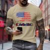 Men's Printed Short Sleeve T-Shirt Men's Loose Casual Short Sleeve Top