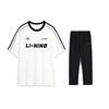 Дышащий Быстросохнущий Модный Удобный Легкий Универсальный Модный Повседневный Спортивный Костюм Мужской костюм Черный AHSU657-1+AKLU881-1