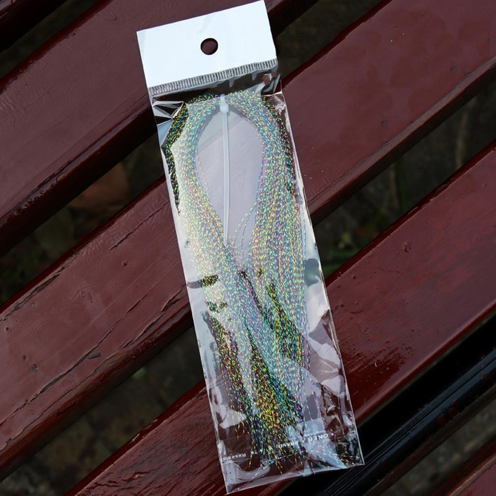 Искусственная приманка скрученная Flashabou Tinsel Fly Fishing Typing Crystal Flash для Jig Hook Shinning Fishing Lure Making