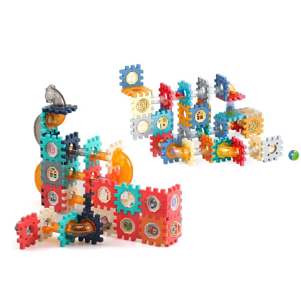 Pipe Ball Building Blocks Toy Gift Box Set, STEM Educational Construction Toy for Kids 3-6, Preschool Learning Gift for Boys Girls