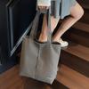 Модный тренд повседневная простая большая вместимость холщовая сумка 2025 лето новая зарубежный стиль женская на плечо сумка-тоут