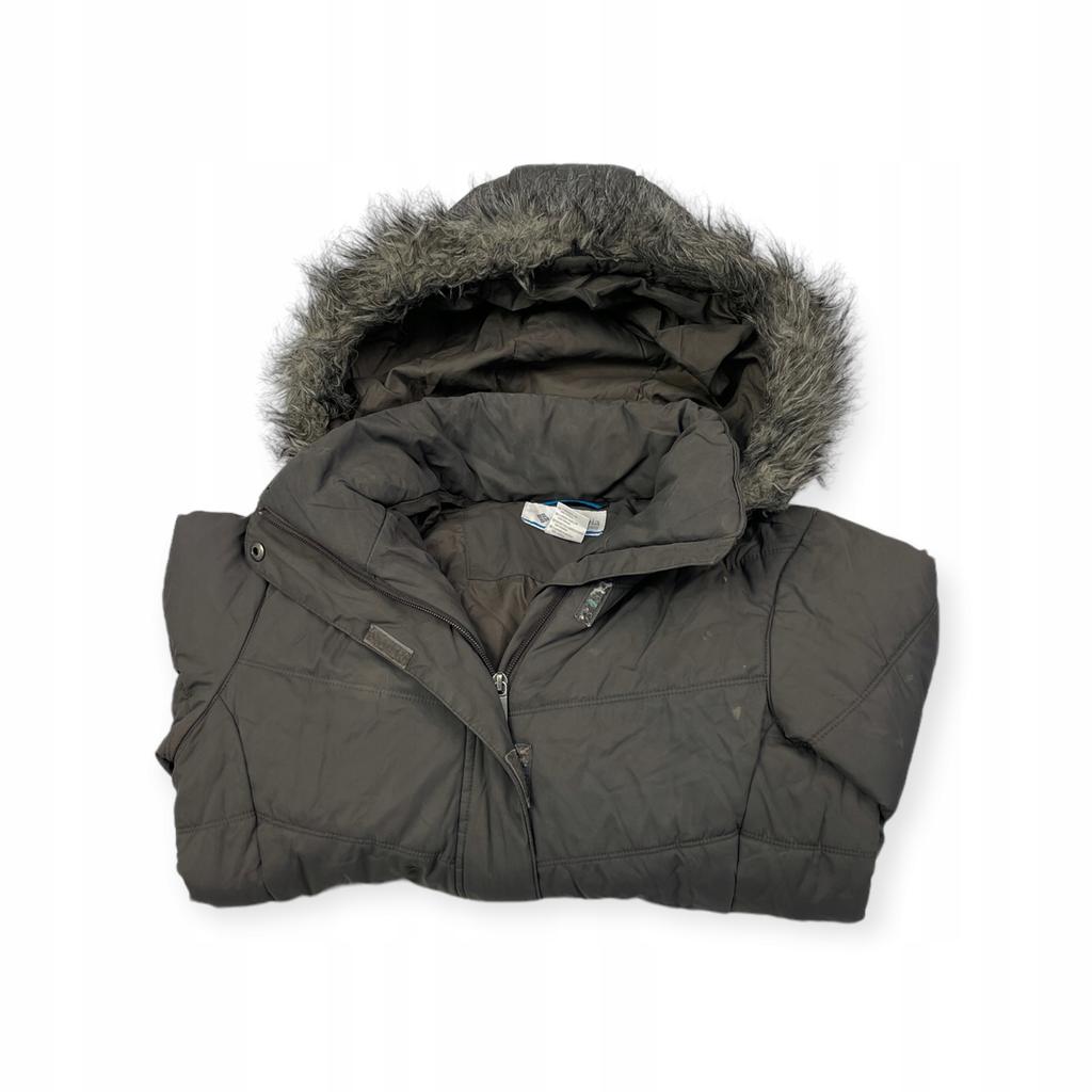 Ocieplana kurtka damska czarna z kapturem Columbia M - Used